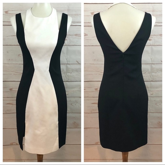 Keepsake The Label Colorblock Cutout Geometric Sheath Dress - Picture 1 of 9
